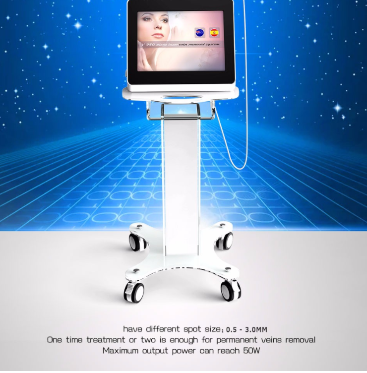 980nm Diode Laser Vascular Remove /factory Price High Frequency Spider Vein Removal Machine